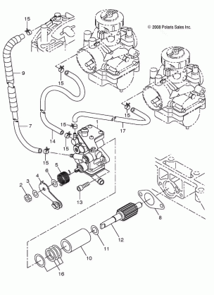 ENGINE OIL PUMP - S17CEA5BSA / BSL (49SNOWOILPUMP09TRAIL)