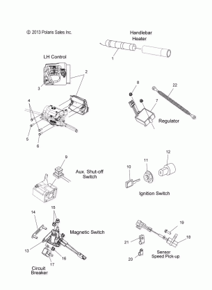 ELECTRICAL SWITCHES and COMPONENTS - S17CEA5BSA / BSL (49SNOWELECT14550)