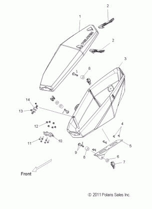 BODY SADDLEBAG ADVENTURE - S17DDE8PSL / PEL (49SNOWSADDLEBAG12PR)