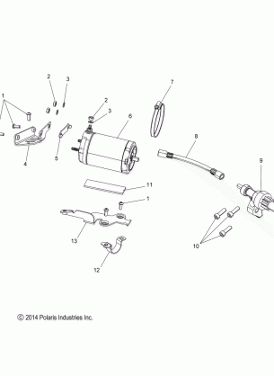 ENGINE STARTER MOTOR - S17DDH6 ELECT. START OPTON (49SNOWSTARTER158CH)