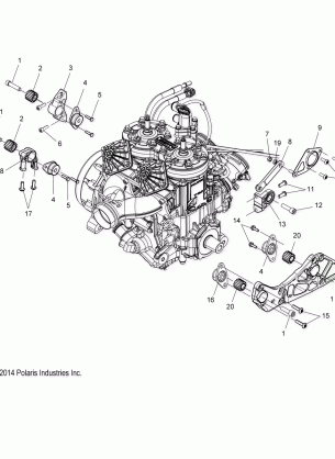 ENGINE MOUNTING - S17DDJ6PEM (49SNOWENGINEMOUNT156PROS)