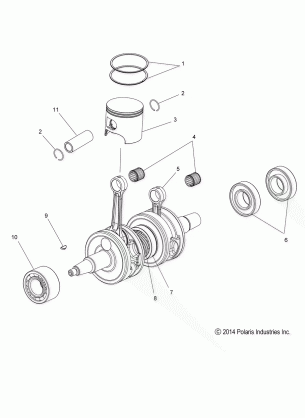 ENGINE PISTON and CRANKSHAFT - S17DDJ6PEM (49SNOWPISTONCRANKSHAFT15600AS)