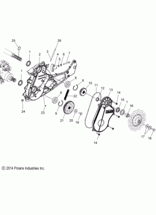 DRIVE TRAIN CHAINCASE - S17DDJ6PEM (49SNOWCHAINCASE15PROS)