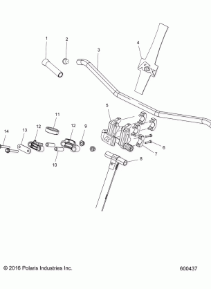 STEERING UPPER and HANDLEBAR ASM. - S17DDJ6PEM (600437)