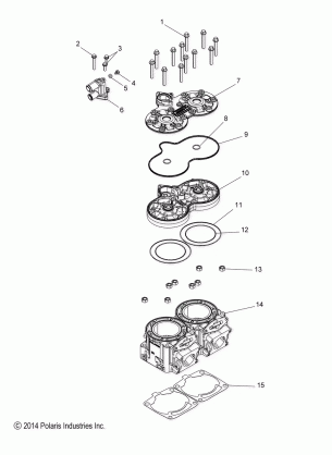 ENGINE CYLINDER - S17DDJ6PEM (49SNOWCYLINDER156LEAS)