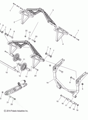 SUSPENSION CRANK ASM. REAR - S17DDJ6PEM (49SNOWSUSPCRANK15PROS)