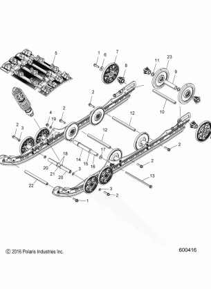 SUSPENSION REAR and TRACK - S17DDJ6PEM (600416)