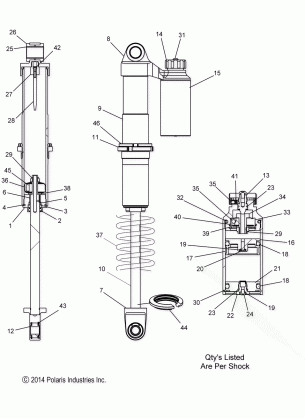 SUSPENSION SHOCK IFS (7044288) - S17DDJ6PEM (49SNOWSHOCKIFS7044288)