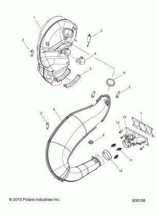 ENGINE EXHAUST - S17DDJ6PEM (600158)