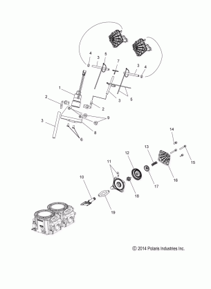 ENGINE EXHAUST VALVES and SOLENOID - S17DDJ6PEM (49SNOWEXHAUSTVALVES15600AS)