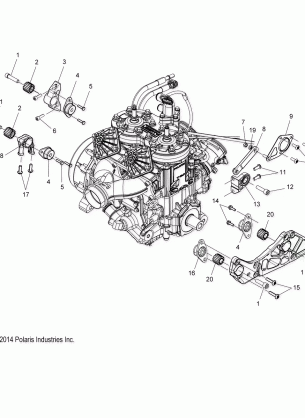 ENGINE MOUNTING - S17EEC6 ALL OPTIONS (49SNOWENGINEMOUNT156PROS)