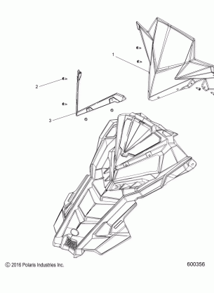 BODY WINDSHIELD - S17EEF6PSL / PEL (600356)