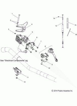 ENGINE THROTTLE CONTROL ASM. - S17EEF6PSL / PEL (49SNOWTHROTTLE15PROS)