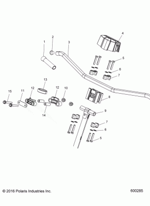 STEERING UPPER and HANDLEBAR ASM. - S17EEF6PSL / PEL (600285)