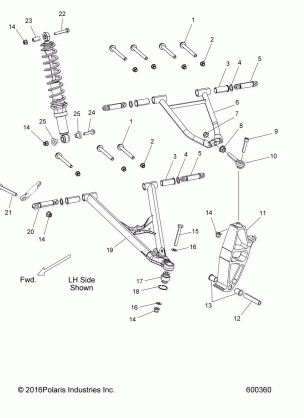 SUSPENSION CONTROL ARMS and SPINDLE - S17EEF6PSL / PEL (600360)