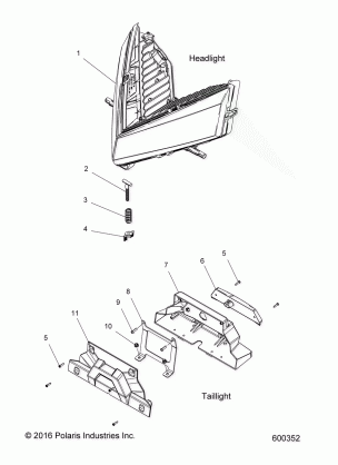 ELECTRICAL HEADLIGHT and TAILLIGHT - S17EEF6PSL / PEL (600352)