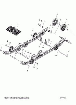 SUSPENSION REAR - S17EEF6PSL / PEL (600363)