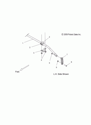 SUSPENSION SWAY BAR - S17EEF6PSL / PEL (49SNOWSWAYBAR10PR)