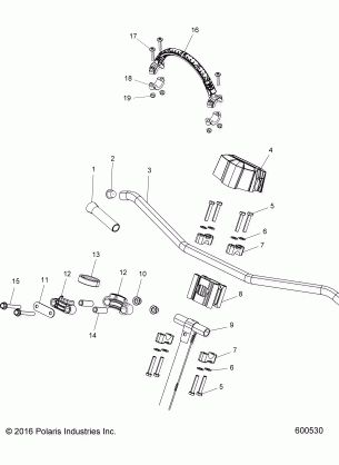 STEERING UPPER and HANDLEBAR ASM. - S17EEF6PSL / PEL (600530)