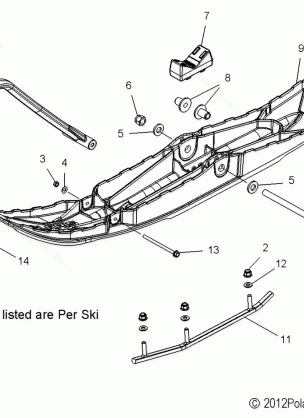 STEERING SKI ASM. - S17DCL6PSA / PEL (49SNOWSKIASM13600LE)