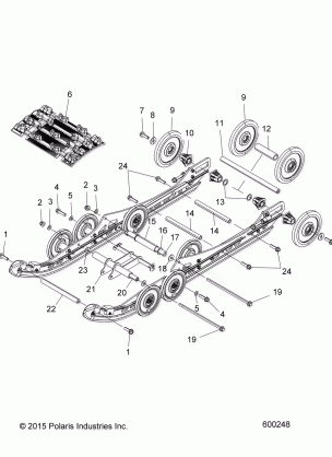 SUSPENSION REAR and TRACK - S17DCL6PSA / PEL (600248)