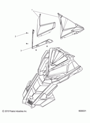 BODY WINDSHIELD - S17EFK6 ALL OPTIONS (600031)