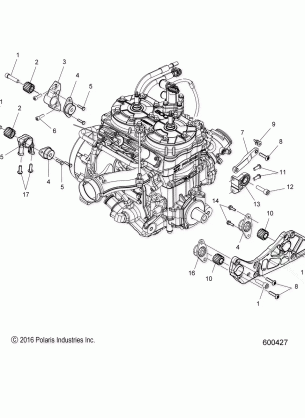 ENGINE MOUNTING - S17EFN8 / EFT8 ALL OPTIONS (600427)