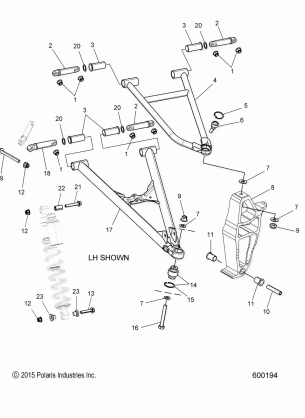 SUSPENSION CONTROL ARMS and SPINDLE - S17EFN8 / EFT8 ALL OPTIONS (600194)