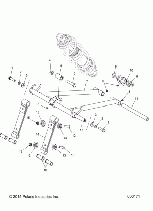 SUSPENSION TORQUE ARM FRONT - S17EFN8 / EFT8 ALL OPTIONS (600195)