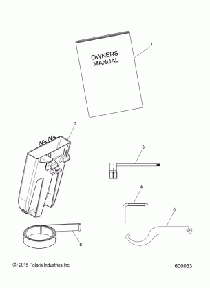 TOOLS BELT HOLDER TOOLS and OWNERS MANUAL - S17EFN8 / EFT8 ALL OPTIONS (600033)