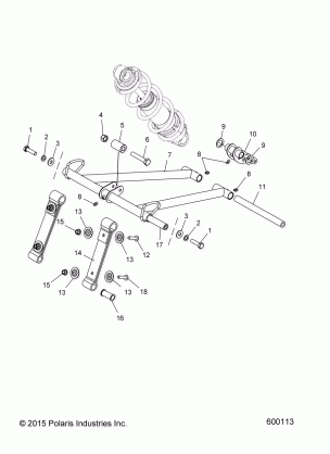 SUSPENSION TORQUE ARM FRONT - S17EFS8 ALL OPTIONS (600113)