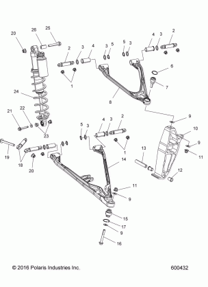 SUSPENSION CONTROL ARMS and SPINDLE - S17EHP8P ALL OPTIONS (600025)
