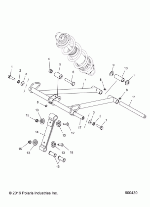 SUSPENSION TORQUE ARM FRONT - S17EHP8P ALL OPTIONS (600430)