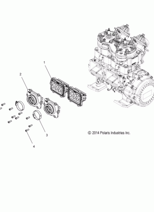 ENGINE REED VALVE and CARB. ADAPTOR - S17MBX6JSA / JEA (49SNOWCARBURETOR15600R)