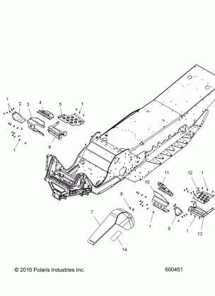 CHASSIS FOOTREST and CLUTCH GUARD - S167MBX6JSA / JEA (600451)