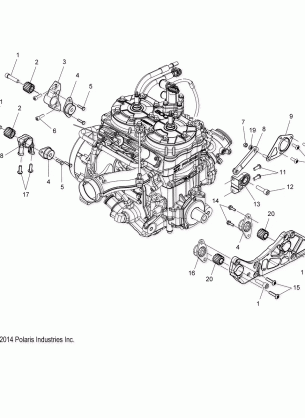 ENGINE MOUNTING - S17EEC8 ALL OPTIONS (49SNOWENGINEMOUNT158PROS)
