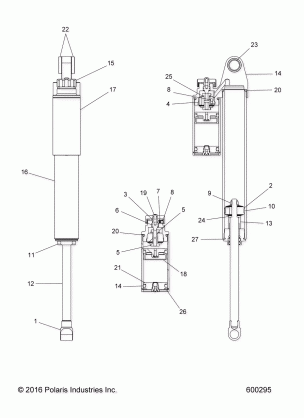 SUSPENSION SHOCK REAR TRACK - S17EEC8 (600295)