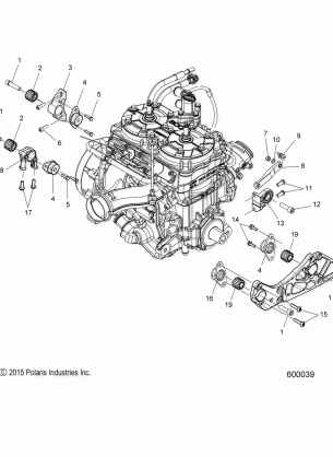 ENGINE MOUNTING - S17EFK8 / EFM8 / EFP8 ALL OPTIONS (600039)