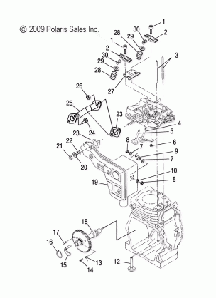 ENGINE EXHAUST - S17WAA1ASA / AEA (49SNOWEXHAUST10120)