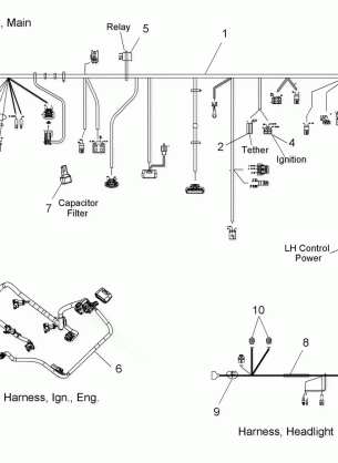 ELECTRICAL WIRE HARNESS - S08PB8ES / EE (49SNOWWIREHARNESS08RMK155)