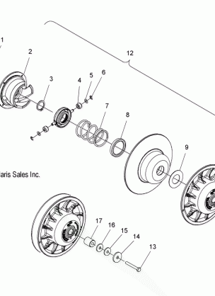 CLUTCH DRIVEN (SPECIAL 08 BUILD) - S08PG8ES (49SNOWDRIVENCLUTCH08600TRG)