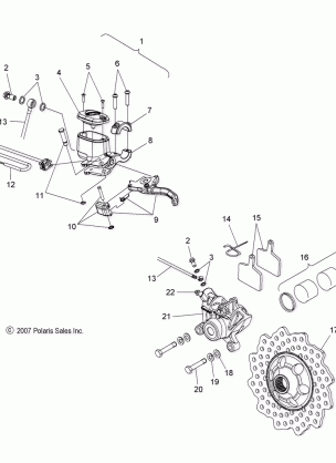 BRAKE SYSTEM (SPECIAL 08 BUILD) - S08PG8ES (49SNOWBRAKE08800RMK)