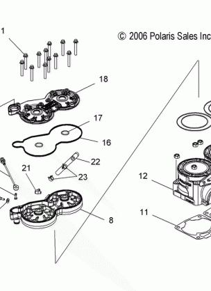 ENGINE CYLINDER - S08PL7JS (49SNOWCYLINDERCLEAN)