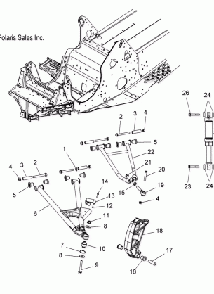 SUSPENSION FRONT - S08PL7JS (49SNOWSUSPFRTDRGNRMK)