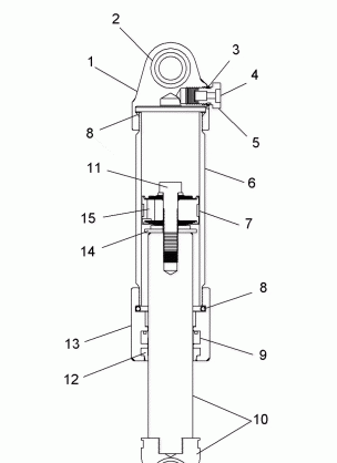 SUSPENSION SHOCK IFS (7043233) - S08PL7JS (49SNOWSHOCKIFS7043233)