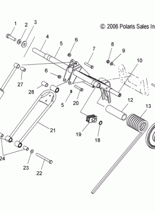 SUSPENSION TORQUE ARM REAR - S08PL7JS (49SNOWTORQUEREAR600RMK)