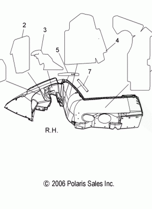 BODY FENDER FOAM and FOIL - S08PL7JS (49SNOWFENDERFOAMDRGNRMK)