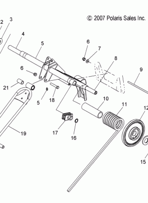 SUSPENSION TORQUE ARM REAR - S08PM6 / PM7 / PG7 / PH7 (49SNOWTORQUEREAR08600RMK)