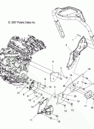 ENGINE MOUNTING LH - S08PT7ES / EE / FS / FE (49SNOWENGINEMOUNTLH08IQTRBO)