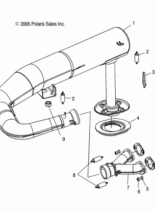 ENGINE EXHAUST SYSTEM - S08NB3AS (4997199719C02)